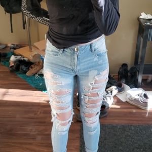 American Eagle ripped jeans